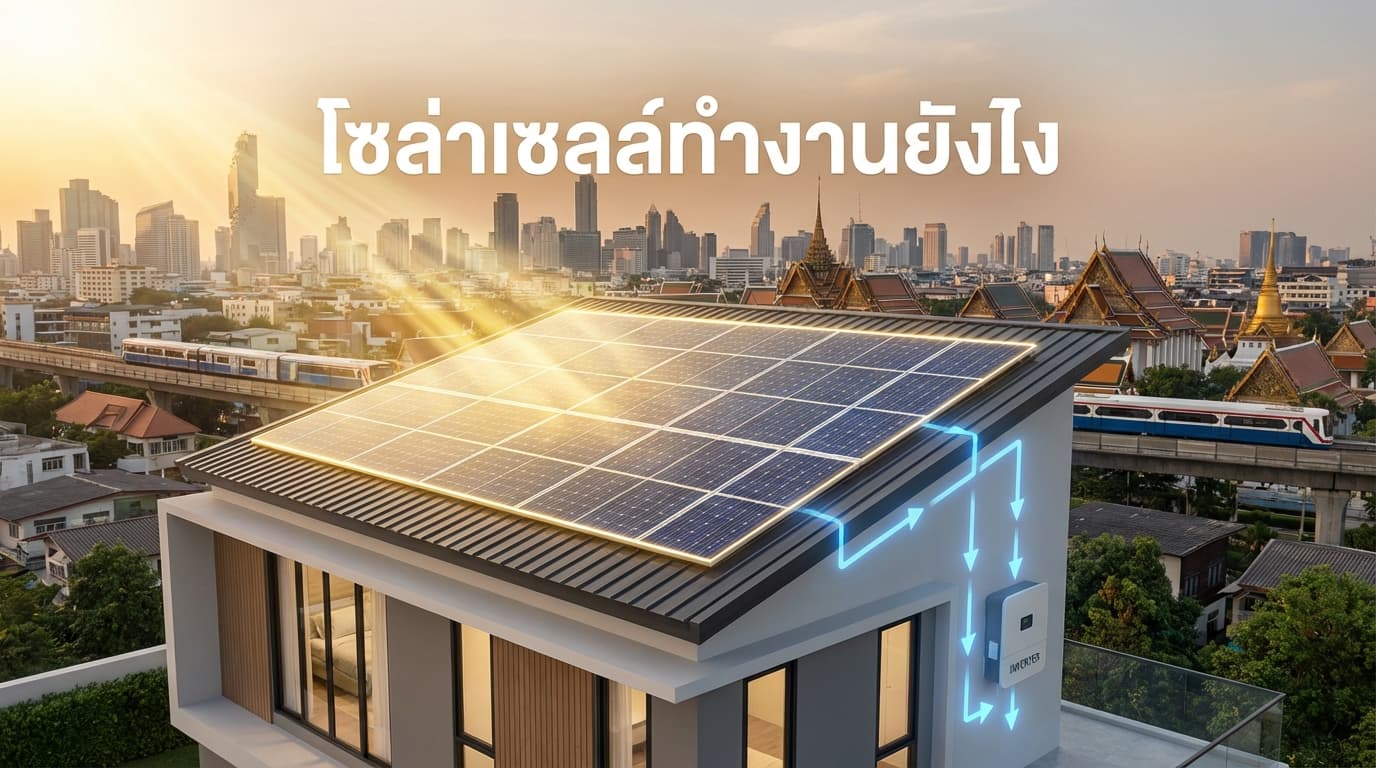 โซล่าเซลล์ทำงานยังไง? เจาะลึกวิธีประหยัดค่าไฟด้วยพลังงานสะอาด โดย เอนีเทค กรุงเทพฯ